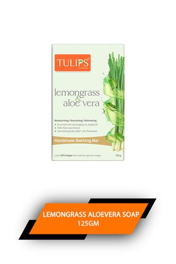 Tulips Lemongrass Aloevera Soap 125gm